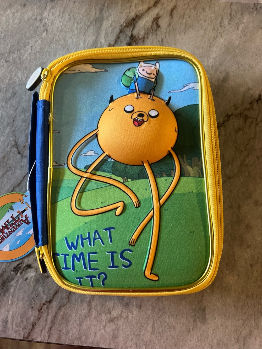 Cartoon Network Adventure Time Jake Yellow & Green Pencil Case